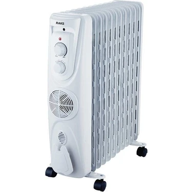 Raks Ilıca Yağlı Radyatör 11 Dilim 2300 W Fanlı Isıtıcı