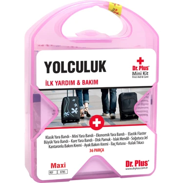 Dr. Plus Yolculuk MiniKit İlk Yardım Çantası 36 Parça Hafif ve Taşınabilir