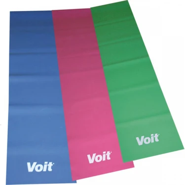 Voit Pilates Bandı Seti Yüksek Orta Düşük Dirençli 120x15 cm 3 Renkli