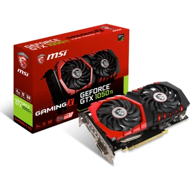 PCパーツ GTX1050ti MSI NVIDIA GeForce GTX 1050 TI Gaming X 4G 4GB 128 bit GDDR5 Fiyatı