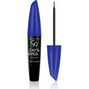 Golden Rose Cats Eyes Eyeliner Matte Blue - Mavi Eyeliner -