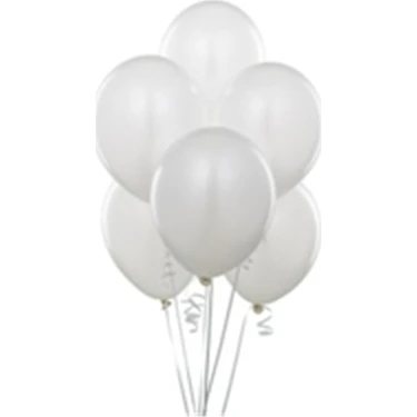 Balonevi Balon 12" Beyaz Renk  200