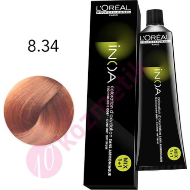 L'Oréal Professionnel İnoa Amonyaksız Saç Boyası No: 8.34