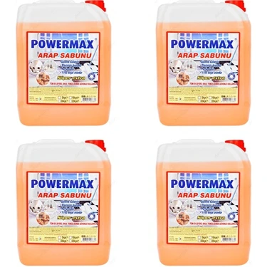 POWERMAX Sıvı Arap Sabunu 4X5G Bir