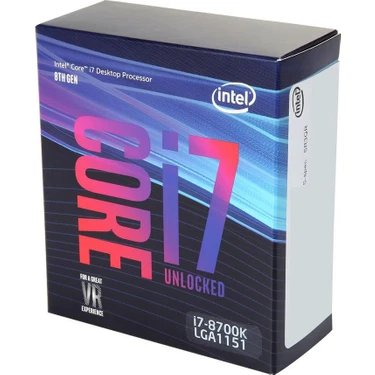 Intel Core i7 8700K 3,7 GHz 12 MB Cache 1151 Pin İşlemci Fiyatı