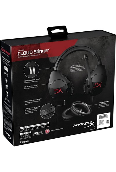 HyperX Cloud Stinger Oyuncu Kulaklık HX-HSCS-BK/NA