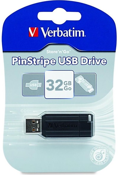 Verbatim Pinstripe 49064 32Gb Usb 2.0 Flash Drive