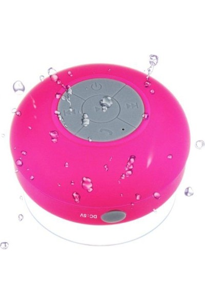 Diwu Su Geçirmez Mini Bluetooth Duş Hoparlörü (Pembe)