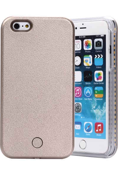 Komo Design iPhone 6 PLUS Gold Işıklı Selfie Kılıfı