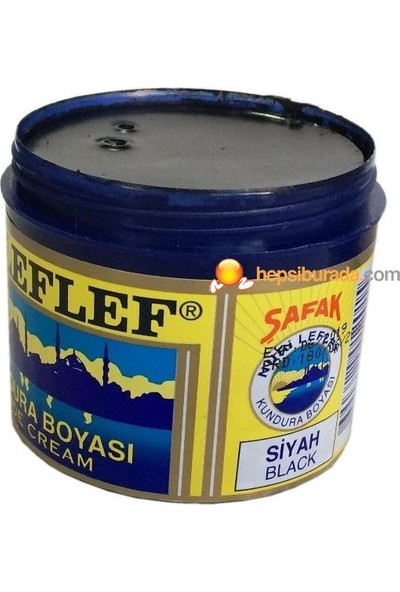 Nuri Leflef Klasik Ayakkabı Boyası Cilasız 200 ml Siyah