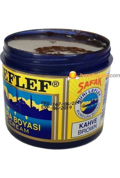 Nuri Leflef Klasik Ayakkabı Boyası Cilasız 200 ml Kahve