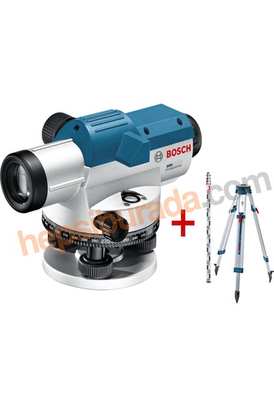 Bosch GOL 32 D + BT 160 Tripod + GR 500 Mira Optik Hizalama/Optik Nivo (Ölçüm Birimi : Derece)