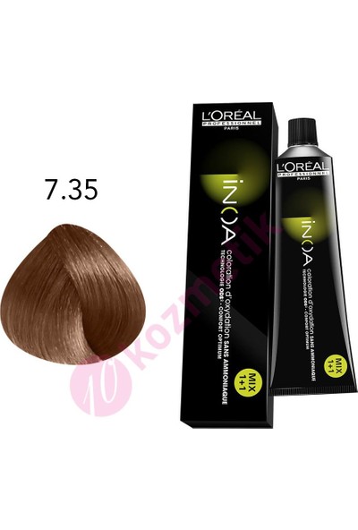 L'Oréal Professionnel İnoa Amonyaksız Saç Boyası No: 7.35 60Ml.