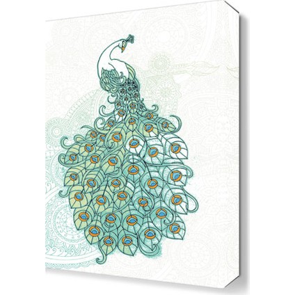 Dekoratif Sevimli Kuş Tablosu 45x30 cm