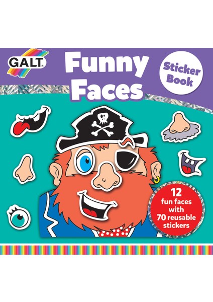 Funny Faces Sticker Book 3 Yaş+