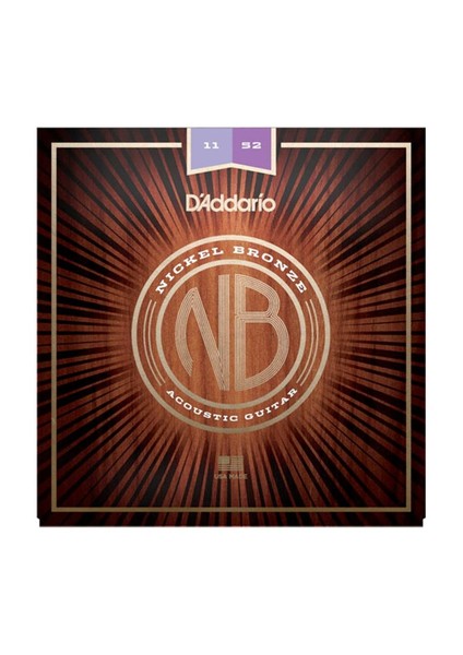 NB1152 Nikel Bronz Akustik Gitar Teli (11-52)