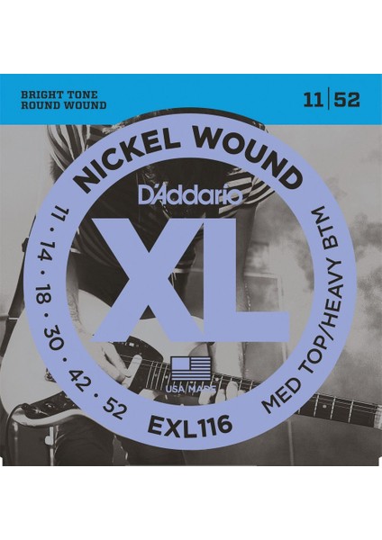 EXL116 Elektro Gitar Teli (11-52)