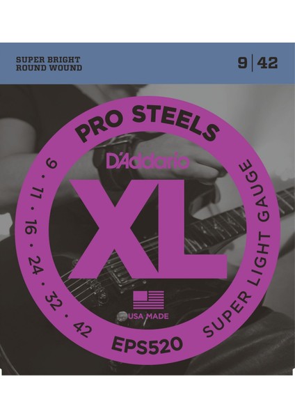 Daddarıo Eps520 Elektro Tel Seti 09 Prosteel Super Light 0.9 Set