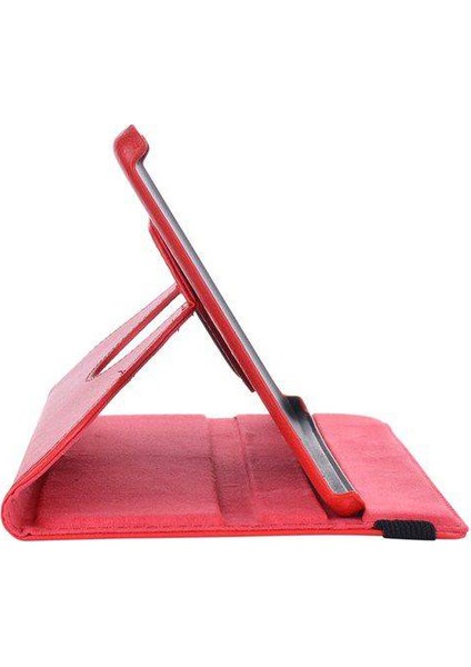 Samsung Galaxy Tab 4 10.1 T530 360 Dönebilen Kırmızı Stand Kılıf