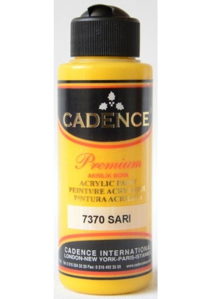 Premium Akrilik Boya 120ml 7370 Sarı