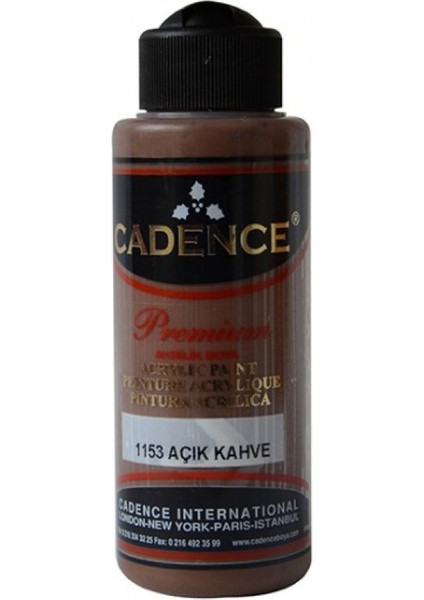 Premium Akrilik Boya 120ml 1153 Açık Kahverengi