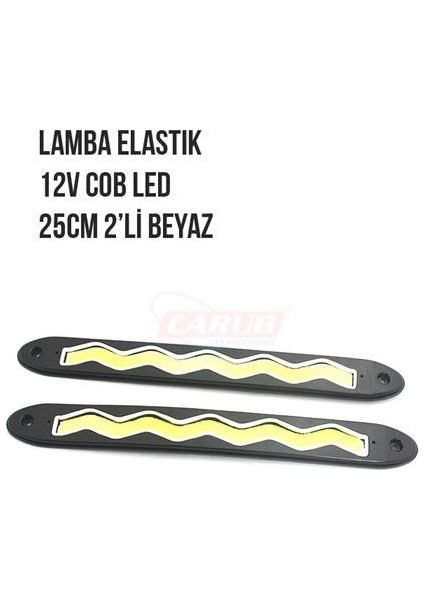 Lamba Elastik12V Cob Led Yollu 25Cm 2Li Beya
