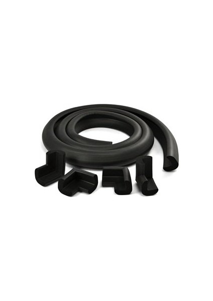 Kauçuk Kenar ve Köşe Koruyucu Set İnce (Slim) 2 Metre + 4 Adet fiyatları