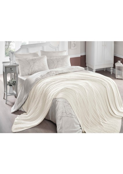 Çift Kişilik Akrilik Örgü Battaniye