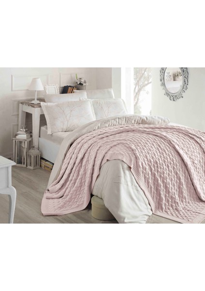 Çift Kişilik Akrilik Örgü Battaniye