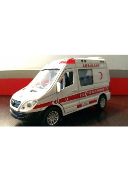 Can Toys Ambulans Sesli Ve Işıklı Metal Araba