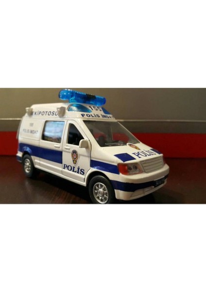 Can Toys Polis Siren Sesli Ve Işıklı Metal Araba