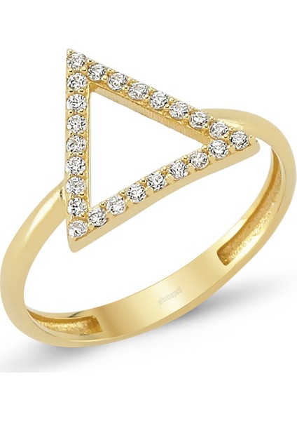 AltınSepeti Altın Rosegold Kalp Yüzük AS183YZ