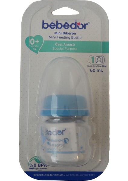 25301 Yeni Özel Amaçlı Mini Biberon Mavi