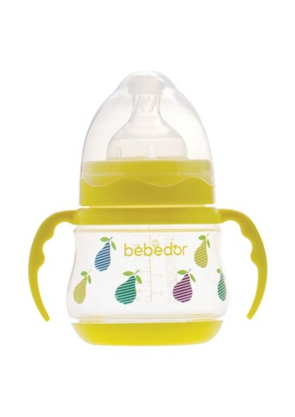 Geniş Ağızlı Desenli Biberon 150 Ml Sarı