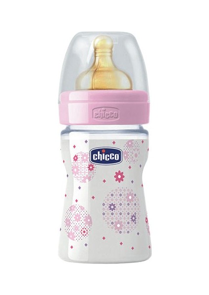 Yeni Pp Kauçuk Biberon 150 Ml Pembe