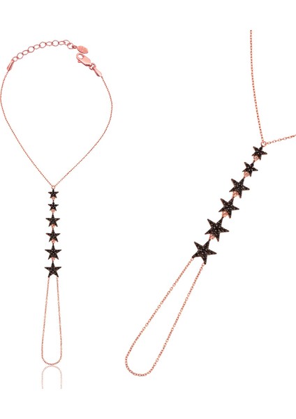 Bayan Lili Gümüş Kayan Yıldızlar Şahmeran