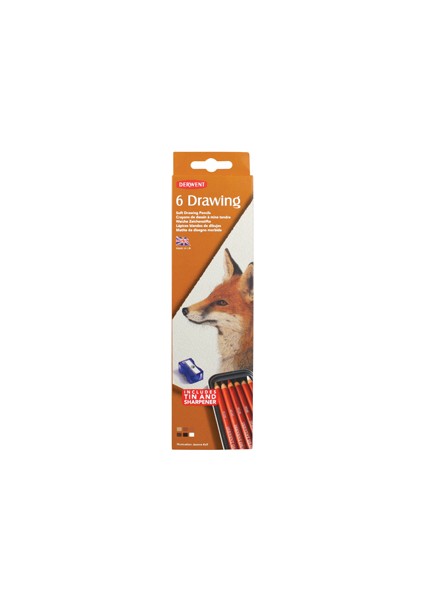 Drawing Pencils Renkli Çizim Kalem Seti 6'Lı Teneke Kutu