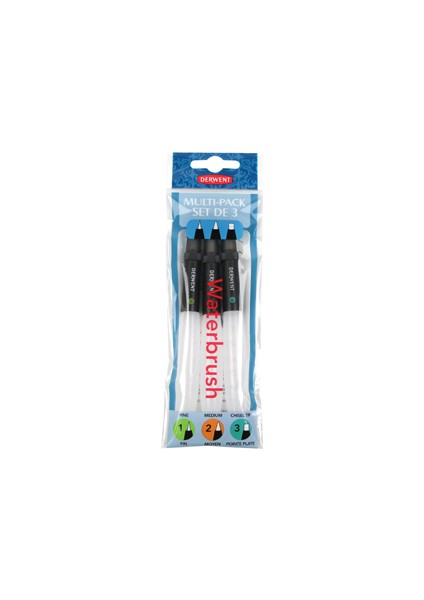 Waterbrush İnce-Orta-Düz Uç 3'Lü Set
