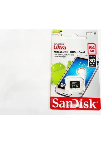 Sandisk Sandisk 64Gb Class 10 Süper Hızlı Hafıza Kartı