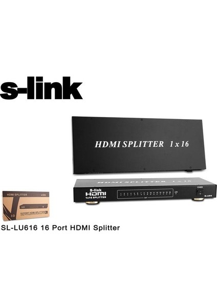 S-Lınk Sl-Lu616 1Pc-16Mn Hdmı Çoklayıcı