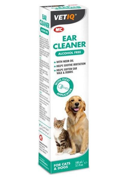 Mc Vetiq Ear Cleaner Kedi Köpek İçin Kulak Temizleme Solüsyonu 100 Ml