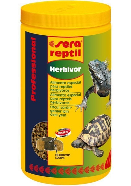 Reptil Otçul Sürüngen Yemi Herbivor 1000 Ml