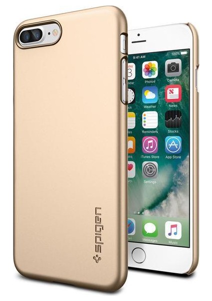 Apple iPhone 7 Plus Kılıf Thin Fit Champagne Gold 043CS20734