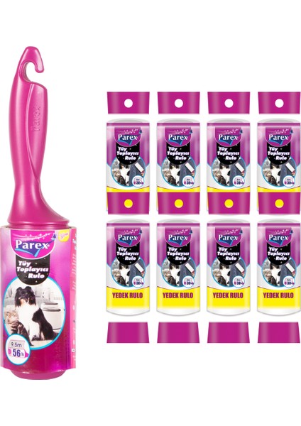 Premium Tüy Toplayıcı Rulo 48 Yaprak + 8 Adet Yedek Rulo 30 Yaprak