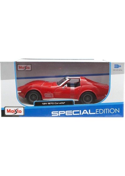 Maisto Chevrolet Corvette 1970 1:24 Model Araba S/E Kırmızı