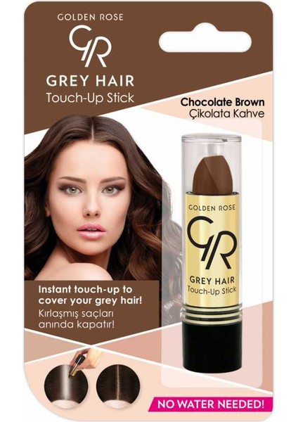 Grey Hair Touch-Up Stick No:08 Chocolate - Saç Beyazlarını Kapatan Stick - 8691190120450