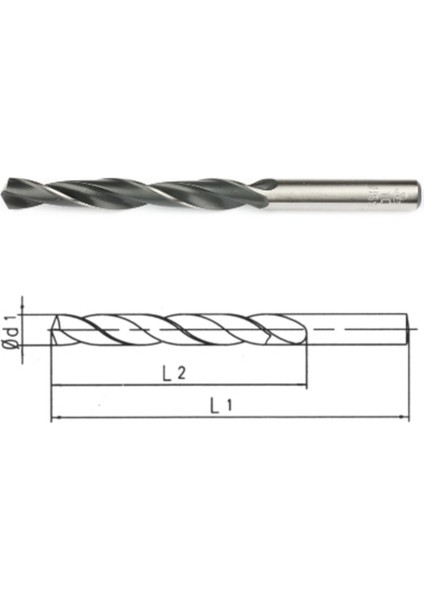 - Makina Takım 11Mm Hss Din 338 Silindirik Saplı Matkap Ucu - Haddeli - B00000001100