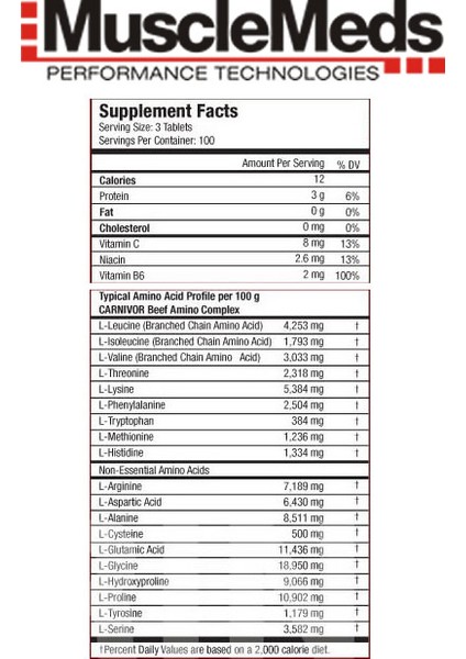 Beef Aminos 300 Tablet