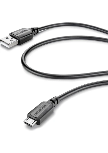 Cellular Line Micro Usb Data Kablosu Siyah