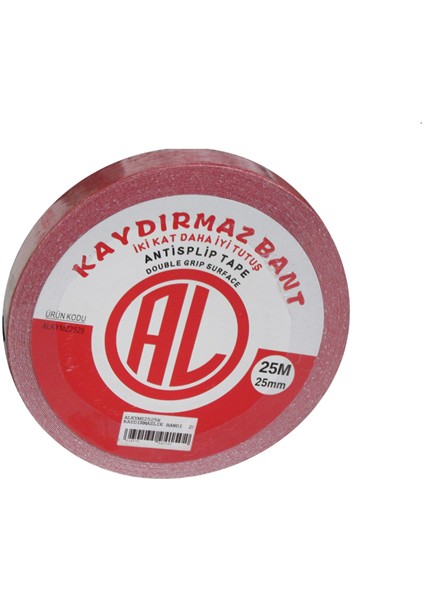 Kaydırmaz Zemin Merdiven Kaydırmaz Bant 25Mx25Mm Kırmızı